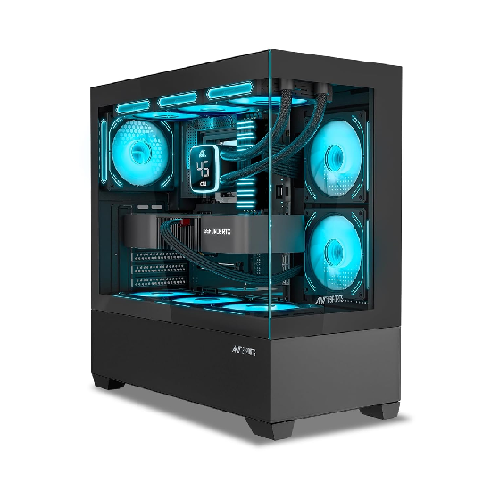 Ant Esports Crystal Z3 Mid-Tower Computer Case/Gaming Cabinet